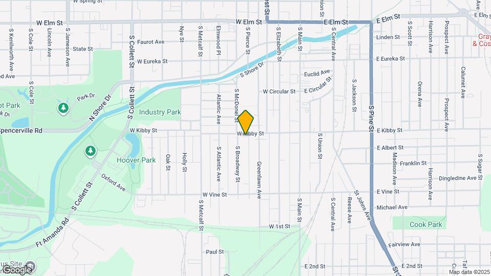 331 W Kibby St Map and Location Details