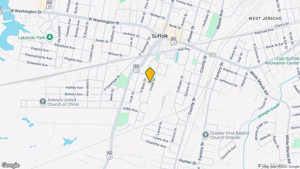 313 1/2-301 Cedar St Map and Location Details