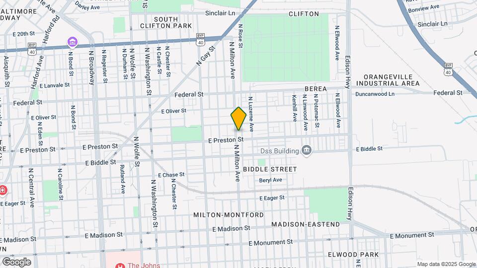 1303 N Milton Ave Map and Location Details