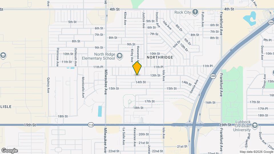 6303 13th St Map and Location Details