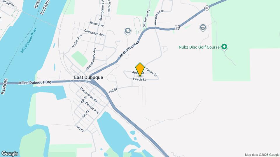 445 Peach St Map and Location Details