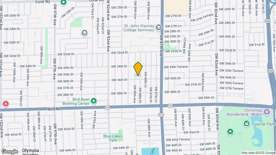 8877 SW 36th St Map and Location Details