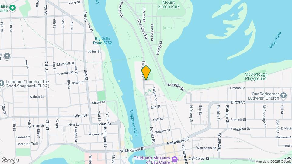 907 Forest St Map and Location Details