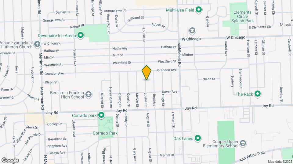 9082 Louise St Map and Location Details