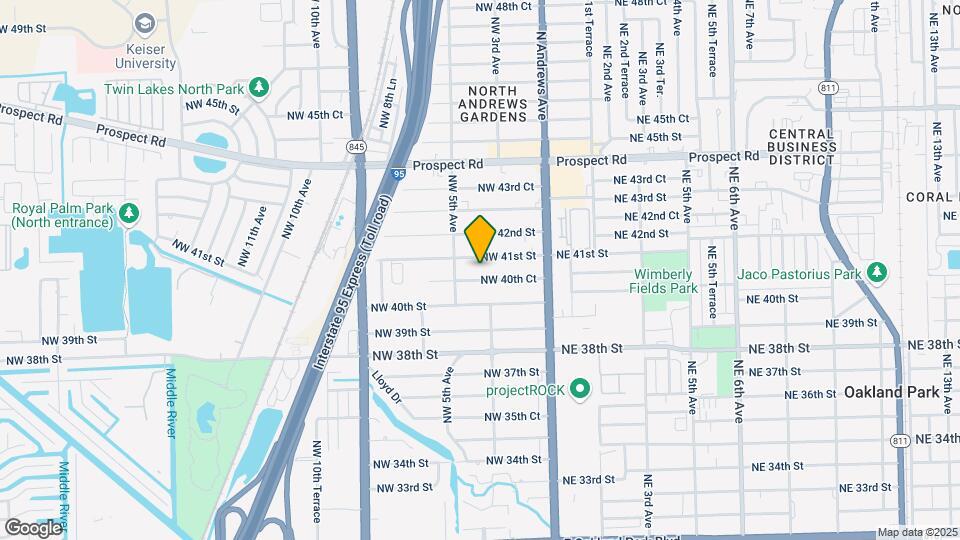 421-427 NW 40th Ct Map and Location Details