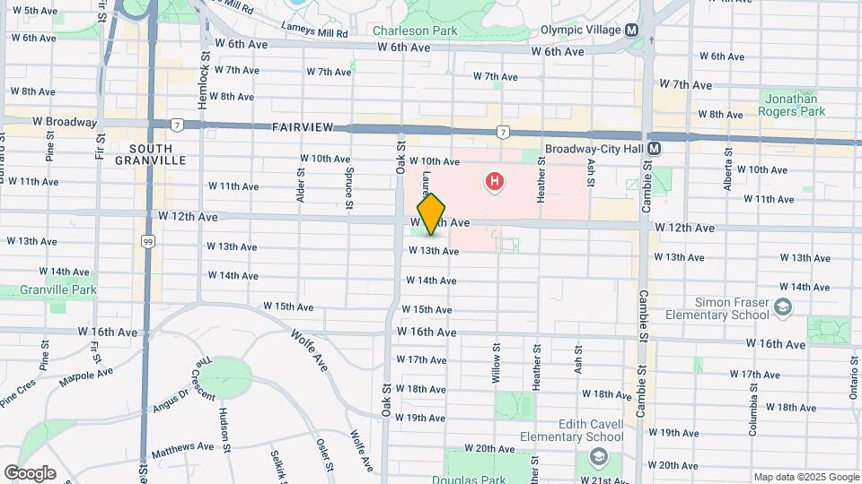 941 W 13th Ave Map and Location Details