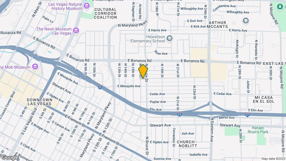 412 N 16th St Map and Location Details