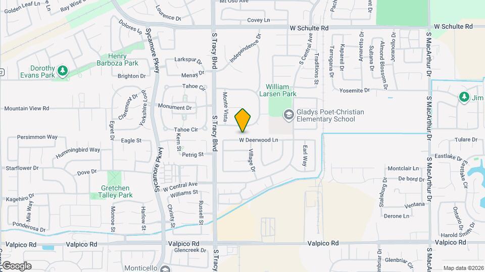 445 W Deerwood Ln Map and Location Details