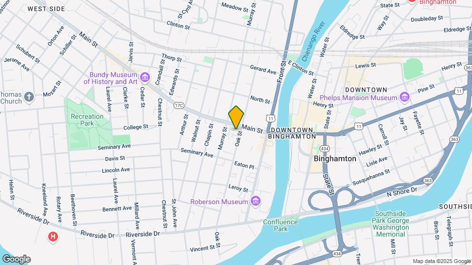109 Oak St Mapa y Detalles de la Ubicación