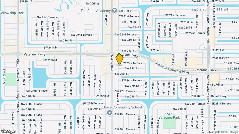 709 SW 25th Ln Map and Location Details