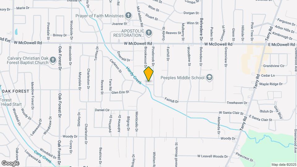 2786 Brookwood Dr Map and Location Details