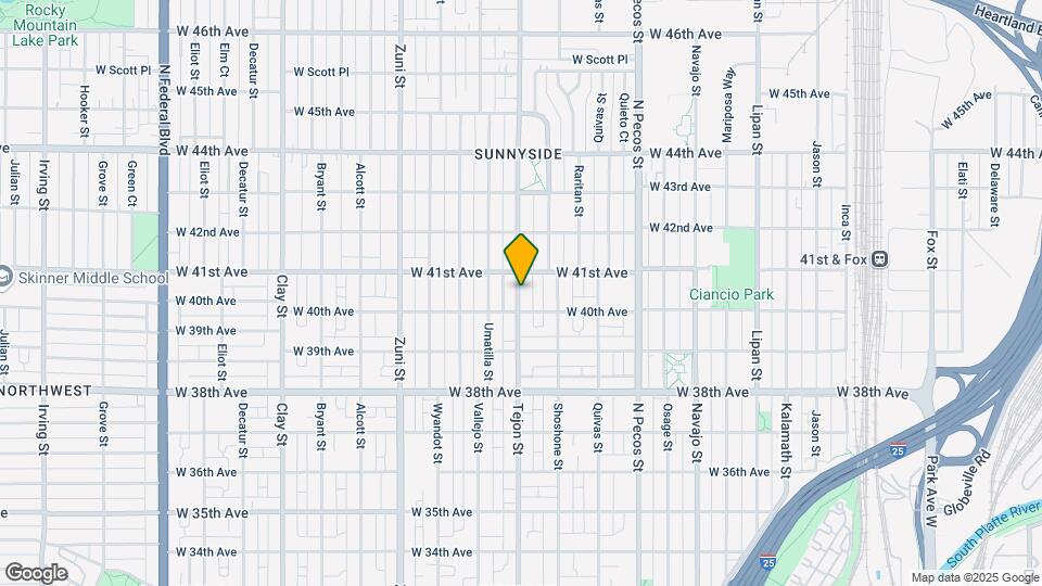 4030 Tejon St-Unit -106 Map and Location Details
