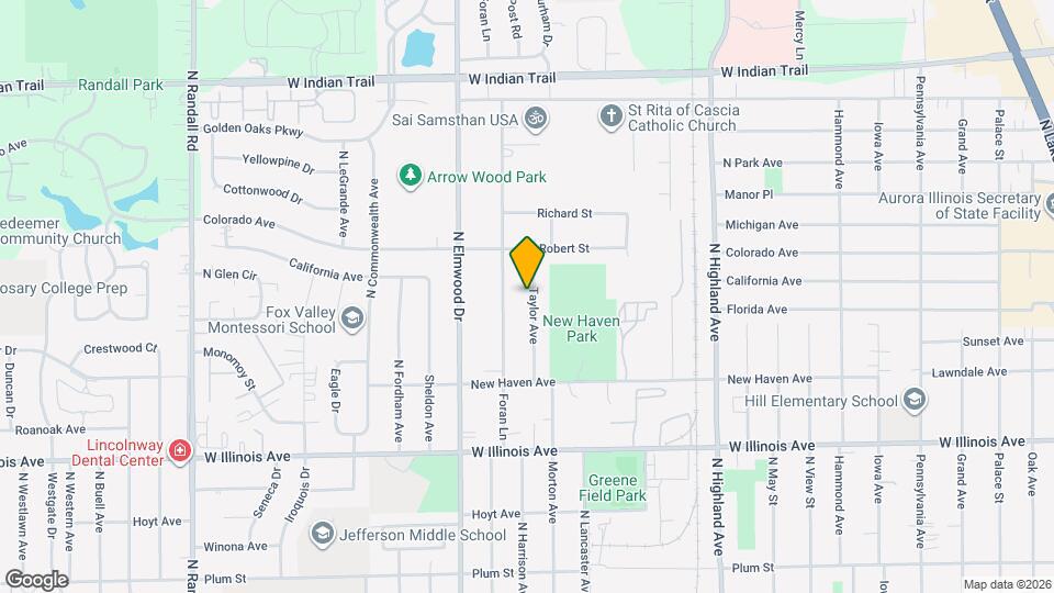 870 Taylor Ave Map and Location Details