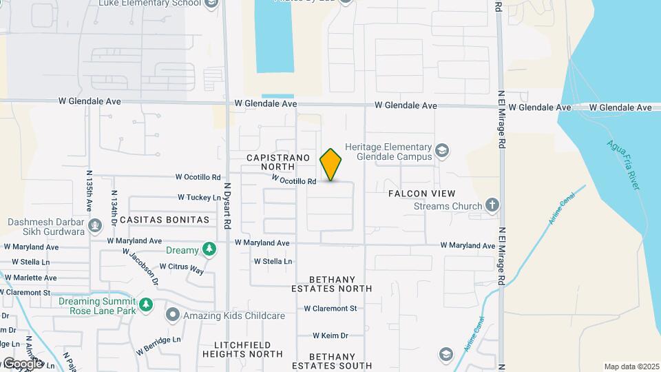 12751 W Ocotillo Rd Map and Location Details