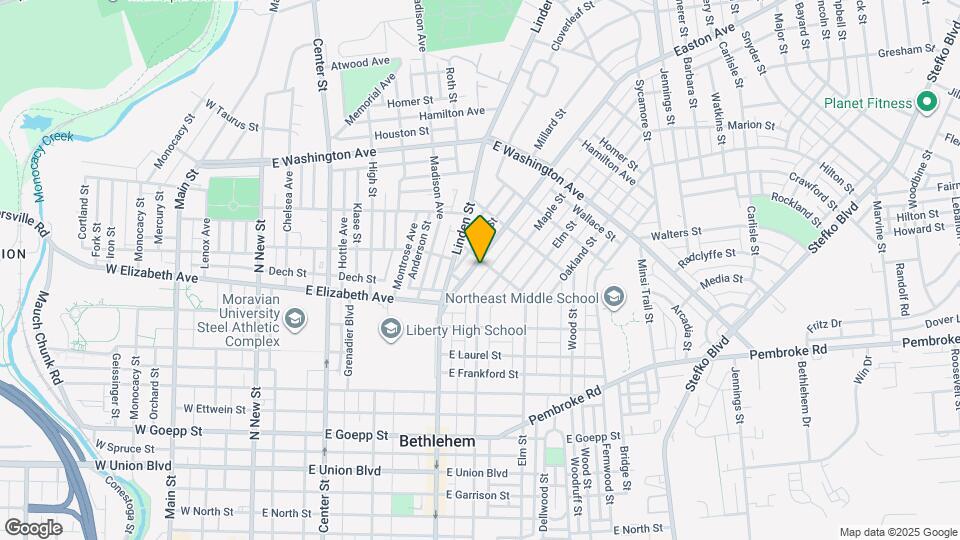 1348 Easton Ave Map and Location Details