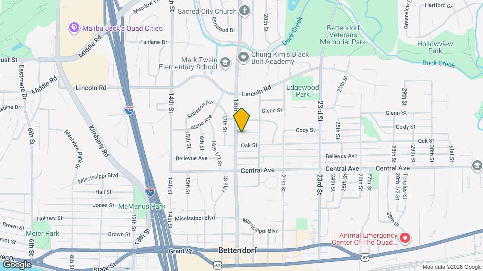 1815 Cody St Map and Location Details