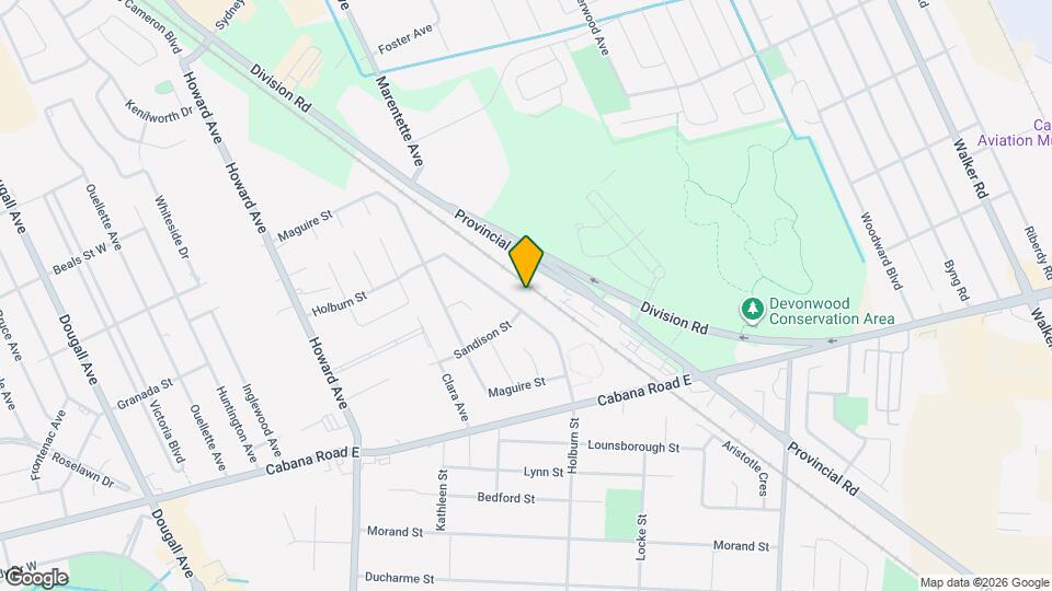 3692 Holburn St Map and Location Details