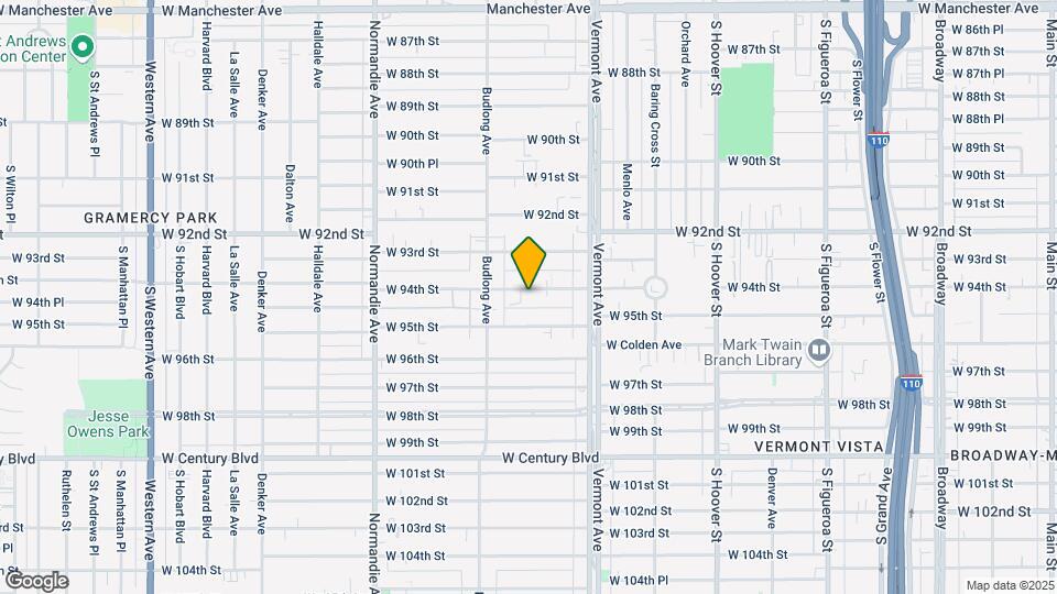 1110 W 94th St Map and Location Details