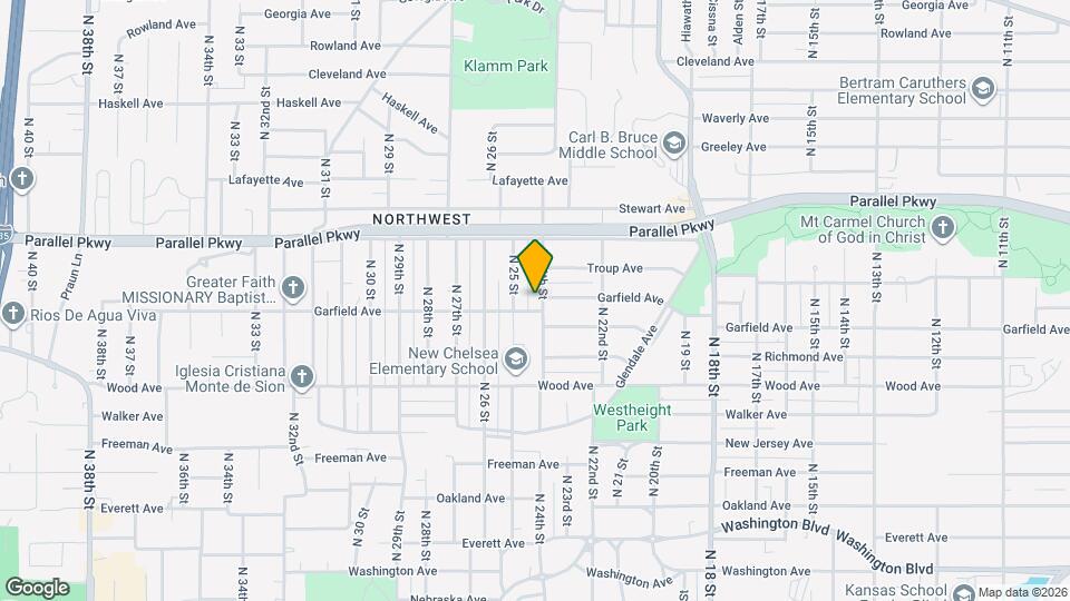 1926 N 24th St Map and Location Details