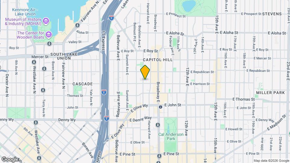 400 Boylston Ave E, Unit 102 Mapa y Detalles de la Ubicación