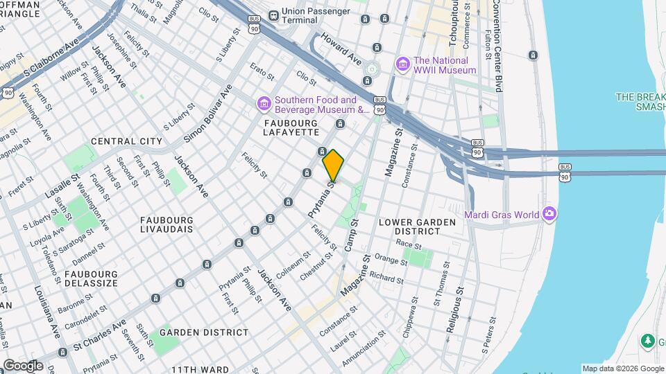 1620 Prytania St Map and Location Details