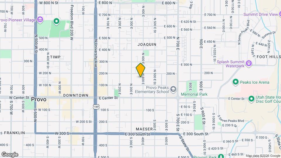 159 N 400 E Mapa y Detalles de la Ubicación