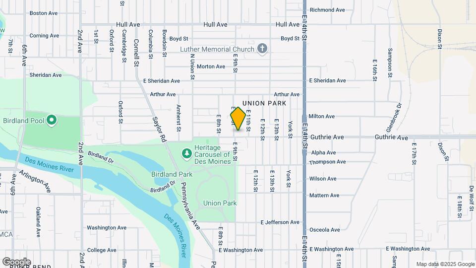 2303 E 9th St Map and Location Details