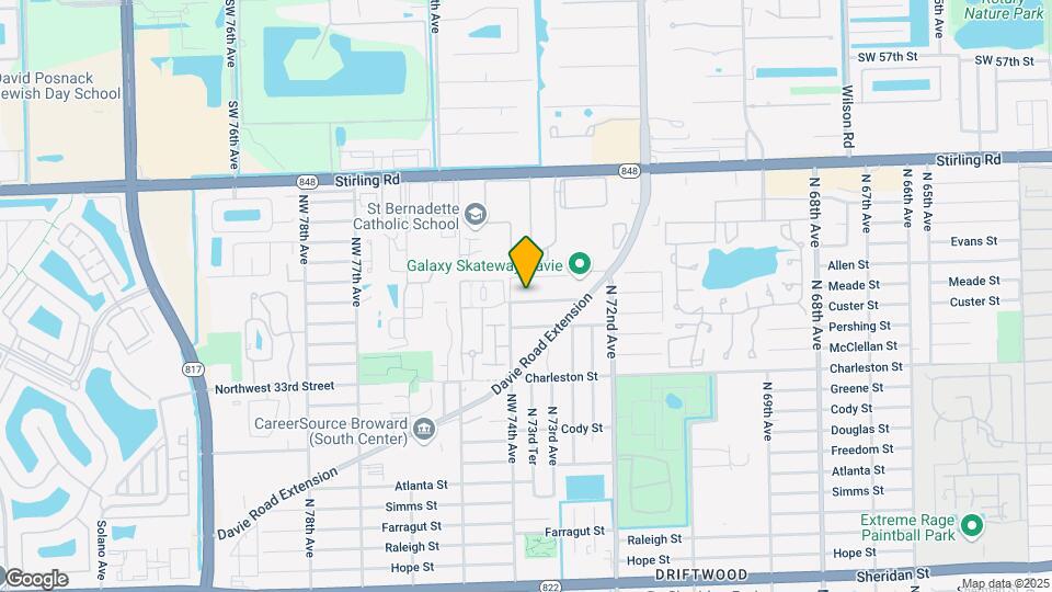 7371 NW 37th St Map and Location Details