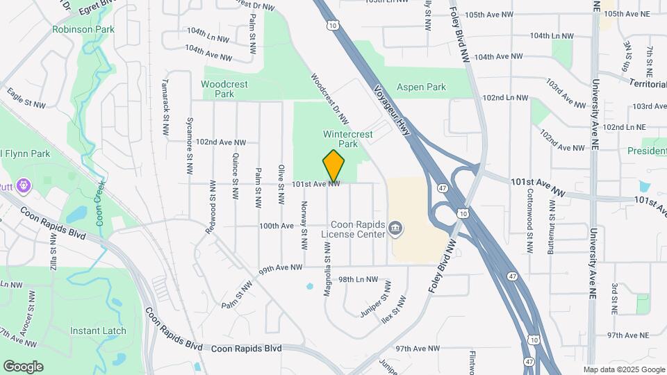 10051 Magnolia St NW Map and Location Details