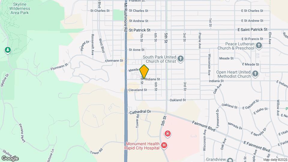 633 Indiana St Map and Location Details