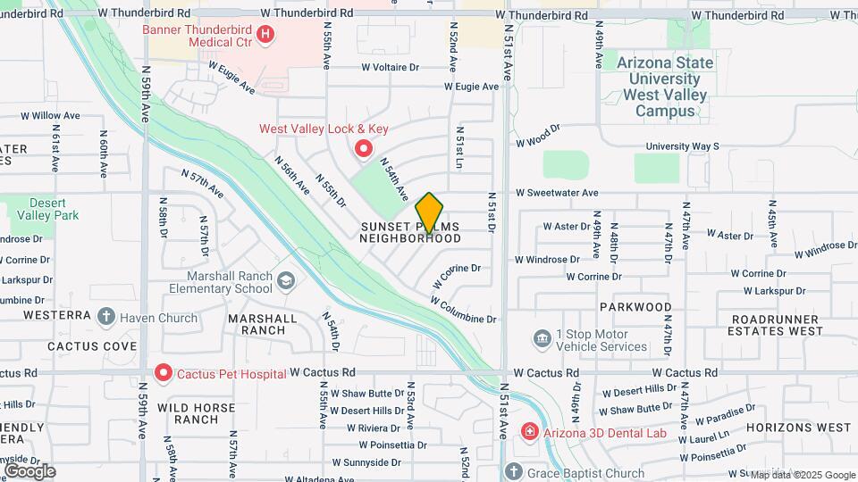 5223 W Aster Dr Map and Location Details