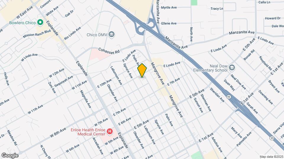 1823 Palm Ave Mapa y Detalles de la Ubicación