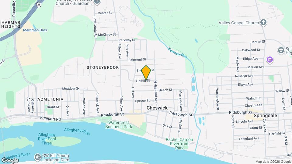 1402 Linden St Mapa y Detalles de la Ubicación