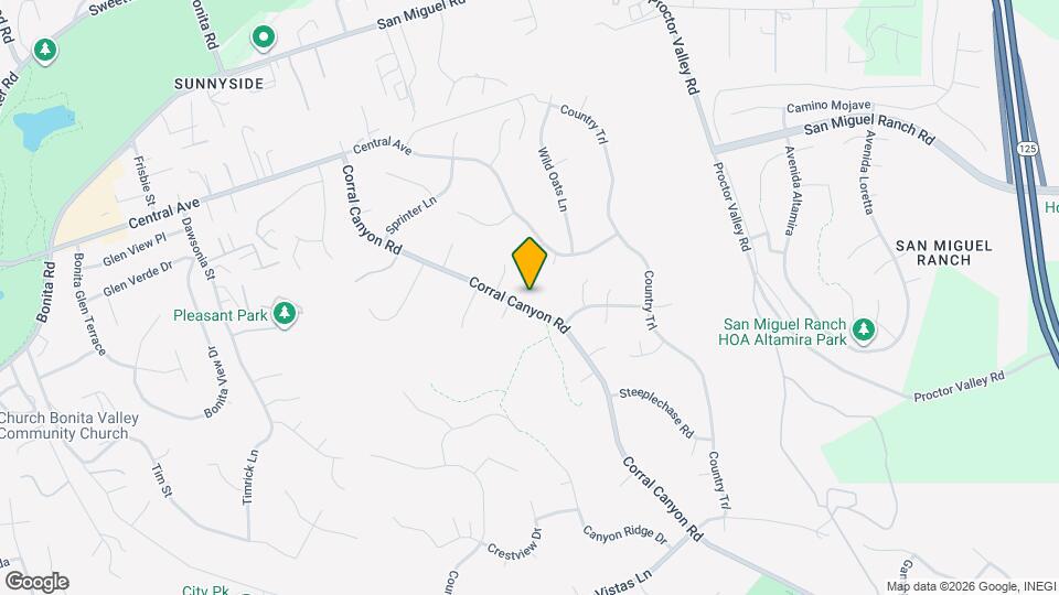 3925 Corral Canyon Rd Map and Location Details