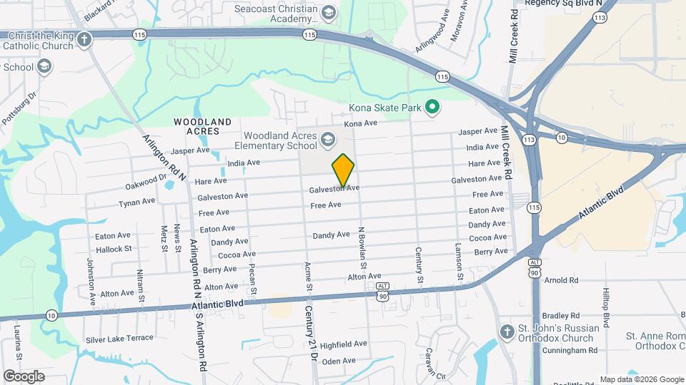 8306 Galveston Ave Map and Location Details