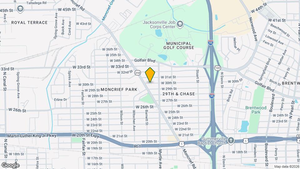 1352 W 30th St Map and Location Details