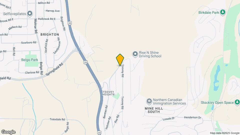 845 Toovey Rd Map and Location Details