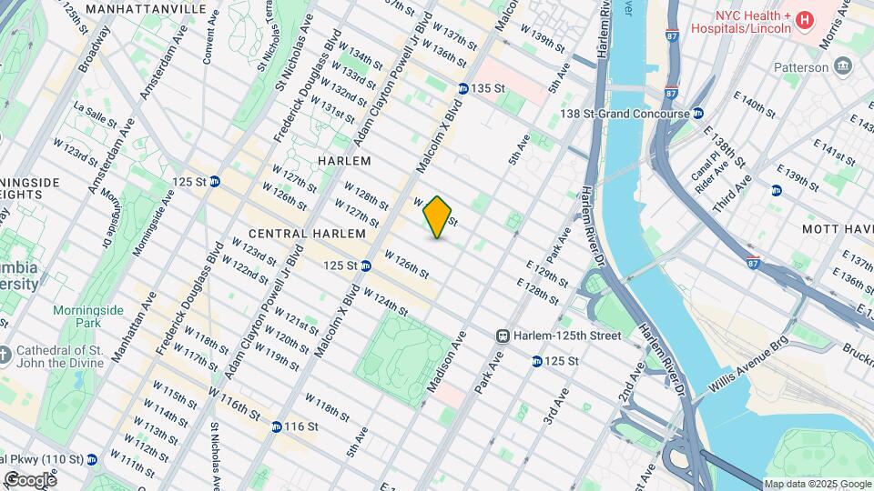 22-24 W 128th St Map and Location Details