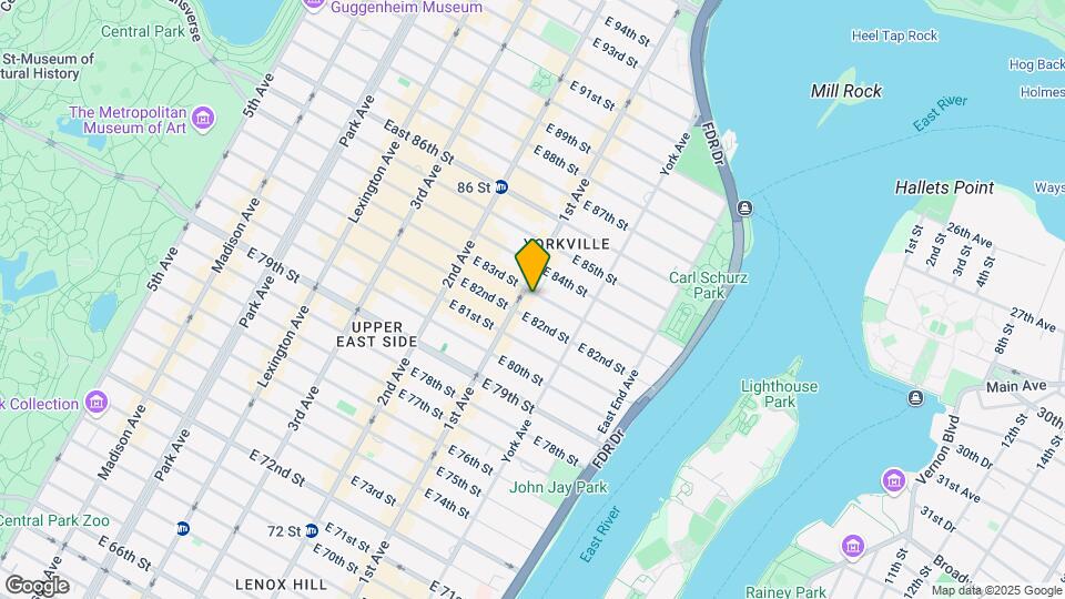 402 East 83rd Street Map and Location Details