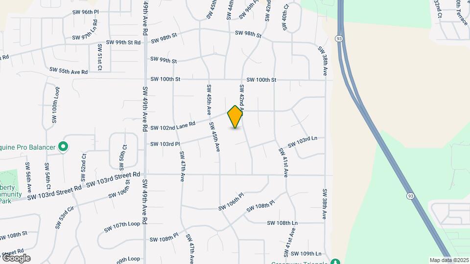 4236 SW 102nd Pl Map and Location Details