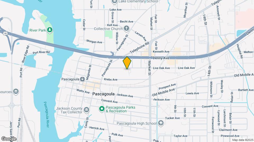 1210 Live Oak Ave Map and Location Details