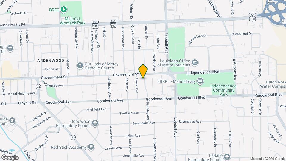 542 Finchley Ave Map and Location Details