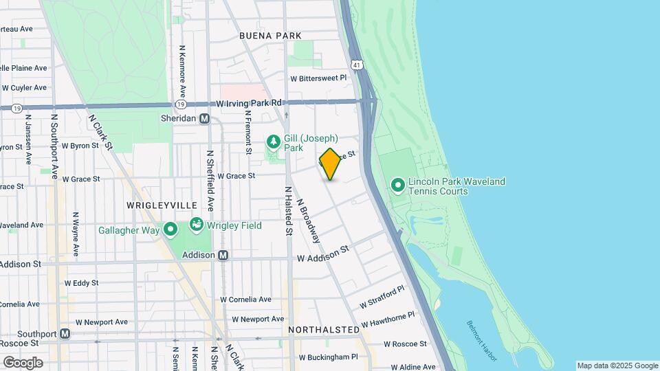 3733 N Pine Grove Ave Mapa y Detalles de la Ubicación