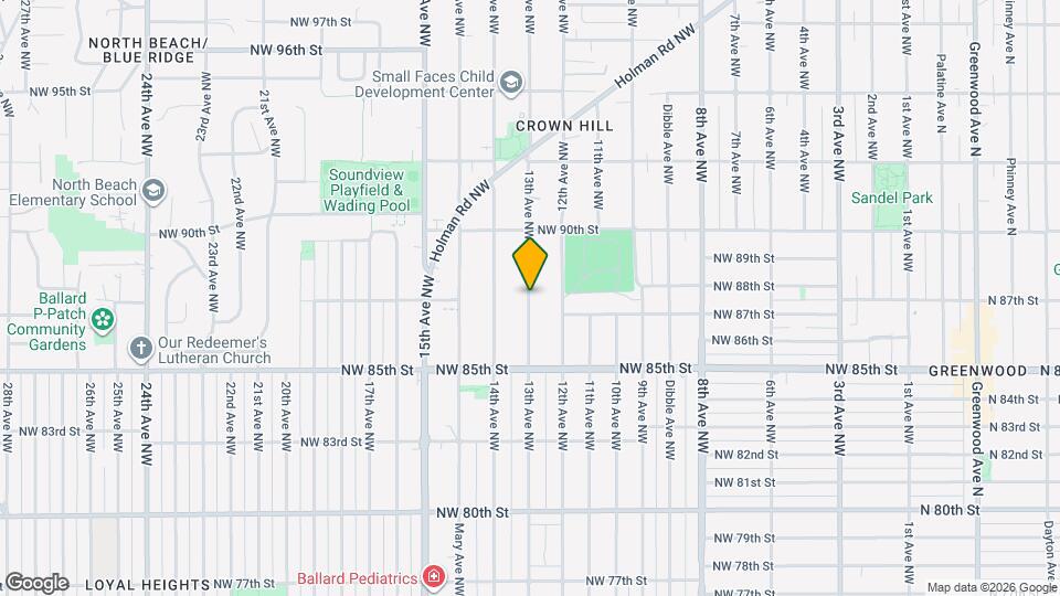 8664 A 13th Ave NW Map and Location Details
