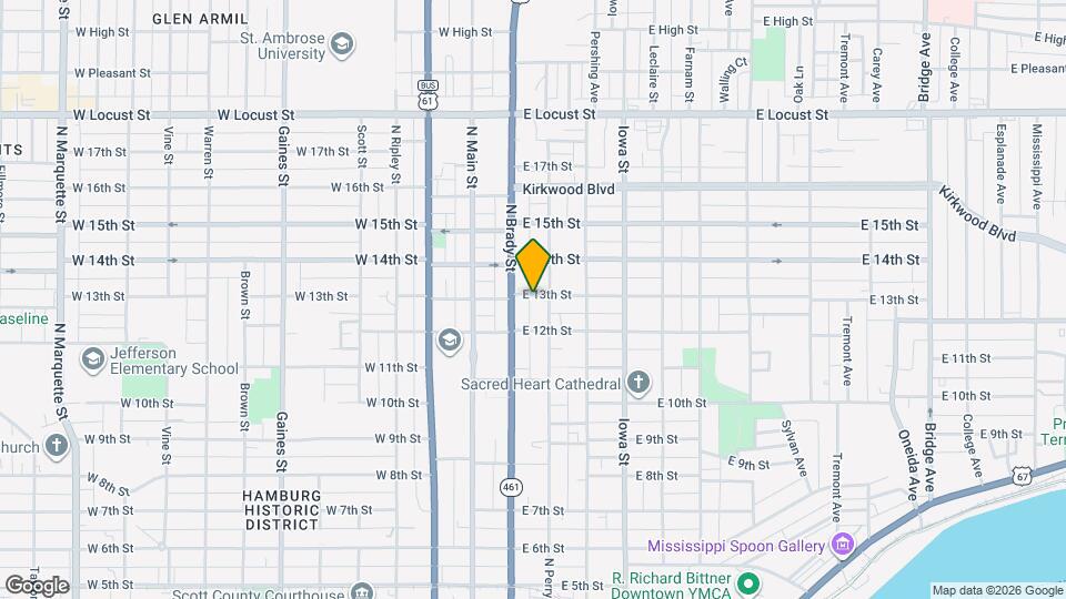 119 E 13th St Map and Location Details