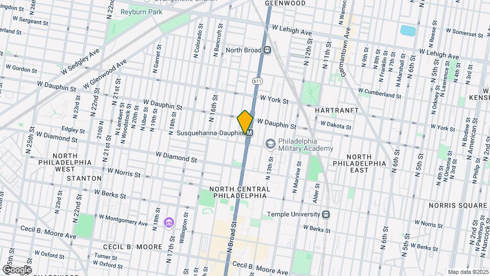 2216 N Broad St Map and Location Details