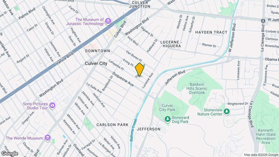 4214 Lafayette Pl Map and Location Details