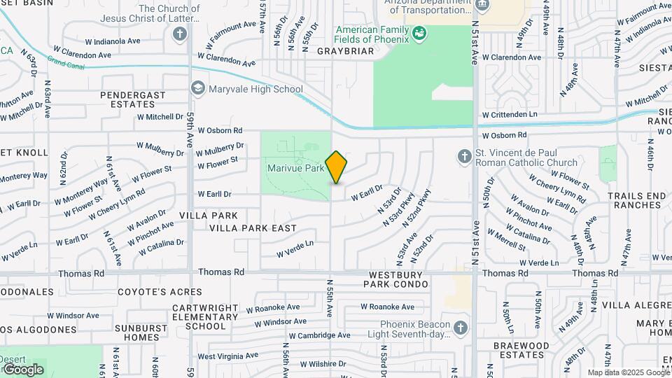 3115 N 55th Ave Map and Location Details