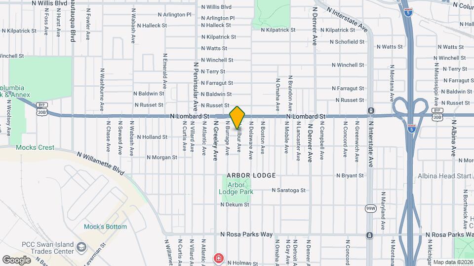 7309 N Wilbur Ave Map and Location Details