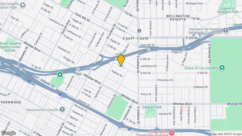 3542 E 6th St Map and Location Details